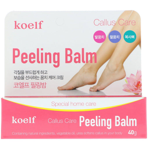Koelf, Callus Care Peeling Balm, 40 g - HealthCentralUSA