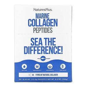 Nature's Plus, Marine Collagen Peptides, 20 Stick Packets, 0.43 oz (12.2 g) Each - HealthCentralUSA