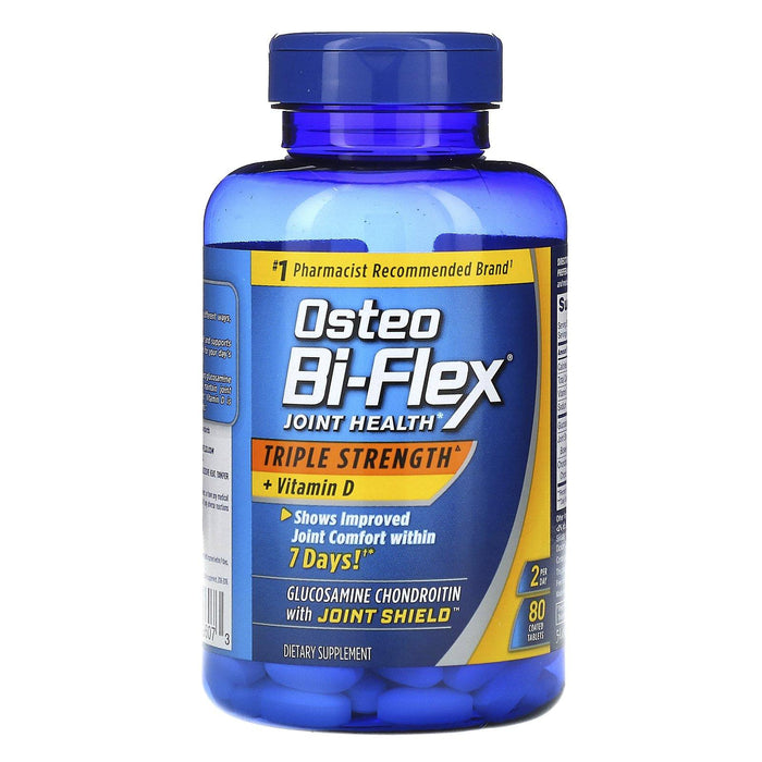 Osteo Bi-Flex, Joint Health, Triple Strength + Vitamin D, 80 Coated Tablets - HealthCentralUSA
