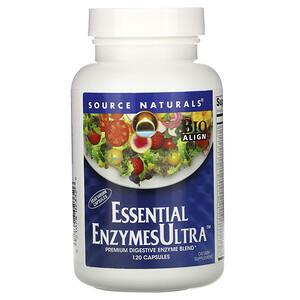 Source Naturals, Essential EnzymesUltra, 120 Capsules - HealthCentralUSA