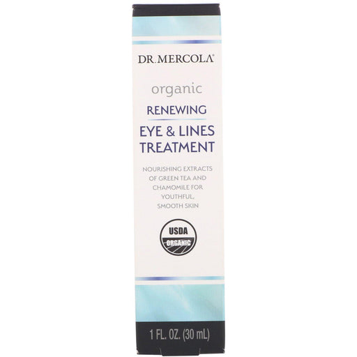 Dr. Mercola, Organic Renewing Eye & Lines Treatment, 1 fl oz (30 ml) - HealthCentralUSA