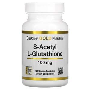 California Gold Nutrition, S-Acetyl L-Glutathione, 100 mg, 120 Veggie Capsules - HealthCentralUSA
