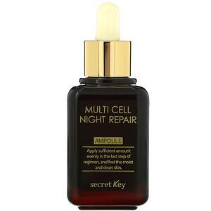 Secret Key, Multi Cell Night Repair Ampoule, 1.69 fl oz (50 ml) - HealthCentralUSA