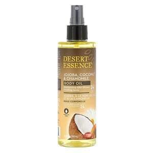 Desert Essence, Jojoba, Coconut & Chamomile Body Oil, 8.28 fl oz (245 ml) - HealthCentralUSA