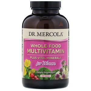Dr. Mercola, Whole-Food Multivitamin Plus Vital Minerals for Women, 240 Tablets - HealthCentralUSA