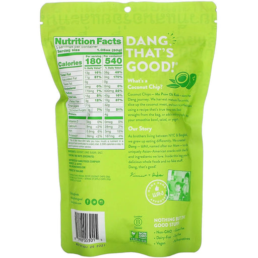 Dang, Coconut Chips, Original Recipe, 3.17 oz (90 g) - HealthCentralUSA