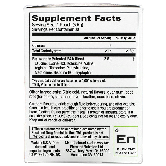 Rejuvenate, Clinically Proven Muscle Health, Raspberry, 30 Pouches, 0.19 oz (5.5 g) Each - HealthCentralUSA