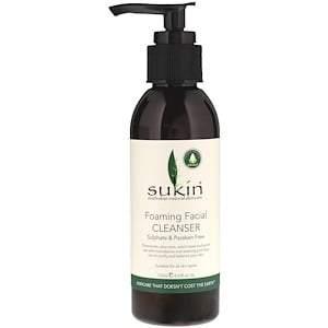 Sukin, Foaming Facial Cleanser, 4.23 fl oz (125 ml) - HealthCentralUSA