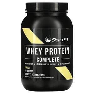 Sierra Fit, Whey Protein Complete, Vanilla, 2 lb (907 g) - HealthCentralUSA