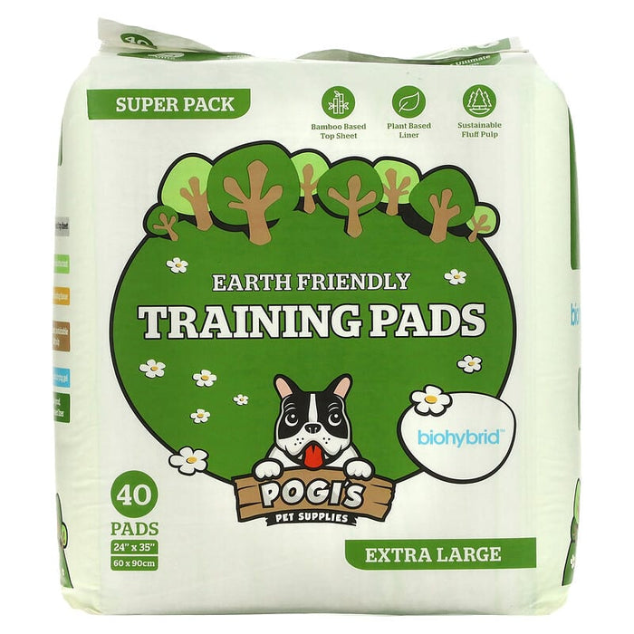 Pogi's Pet Supplies, Earth Friendly Training Pads, Extra Large, 40 Pads