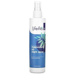Life-flo, Magnesium Oil Night Spray, Calm & Soothe, 8 fl oz (237 ml) - HealthCentralUSA