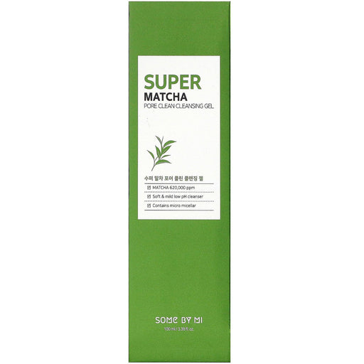 Some By Mi, Super Matcha Pore Clean Cleansing Gel, 3.38 fl oz (100 ml) - HealthCentralUSA