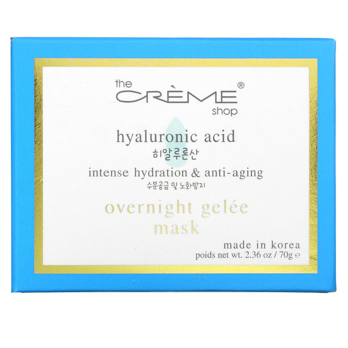 The Creme Shop, Hyaluronic Acid, Overnight Gel Beauty Mask, 2.36 oz (70 ml) - HealthCentralUSA