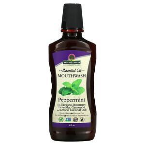 Nature's Answer, Essential Oil Mouthwash, Peppermint, 16 fl oz - HealthCentralUSA