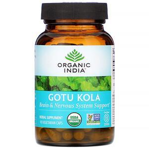 Organic India, Gotu Kola, 90 Vegetarian Caps - HealthCentralUSA