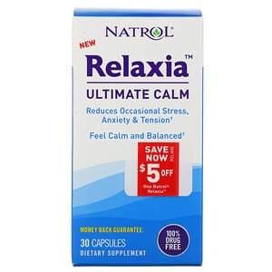 Natrol, Relaxia, Ultimate Calm, 30 Capsules - HealthCentralUSA