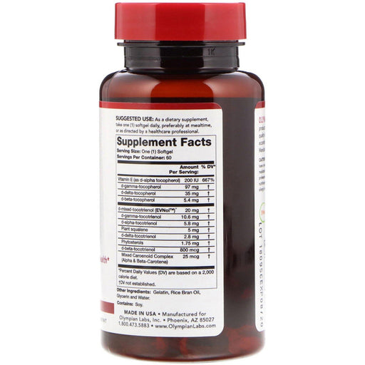 Olympian Labs, Vitamin E Complete, 60 Softgels - HealthCentralUSA