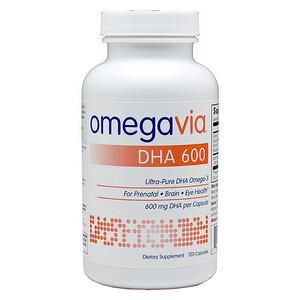 OmegaVia, DHA 600, 120 Capsules - HealthCentralUSA