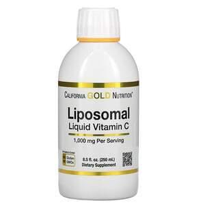 California Gold Nutrition, Liposomal Liquid Vitamin C, Unflavored, 1,000 mg, 8.5 fl oz (250 ml) - HealthCentralUSA