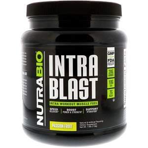 NutraBio Labs, Intra Blast, Intra Workout Muscle Fuel, Passion Fruit, 1.6 lb (718 g) - HealthCentralUSA