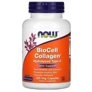 Now Foods, BioCell Collagen, Hydrolyzed Type II, 120 Veg Capsules - HealthCentralUSA