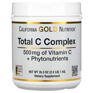 California Gold Nutrition, Total C Complex, Vitamin C + Phytonutrients, 500 mg, 2.2 lb (1 kg) - HealthCentralUSA