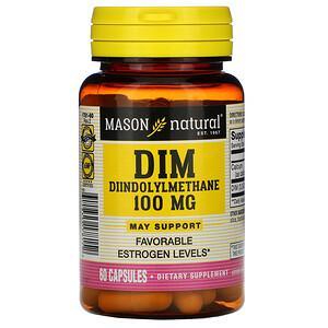 Mason Natural, DIM Diindolylmethane, 100 mg, 60 Capsules - HealthCentralUSA