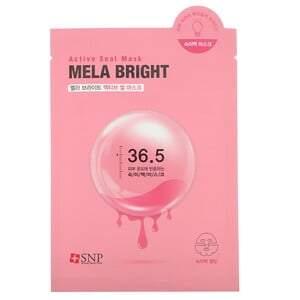 SNP, Mela Bright, Active Seal Beauty Mask, 5 Sheets, 1.11 oz (33 ml) Each - HealthCentralUSA