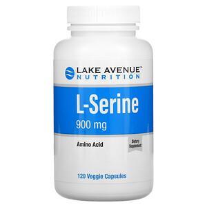 Lake Avenue Nutrition, L-Serine, 900 mg, 120 Veggie Capsules - HealthCentralUSA