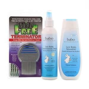 Babo Botanicals, Lice Prevention Essentials Gift Set, 2 Pieces Plus Nit - HealthCentralUSA