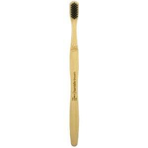 The Humble Co., Humble Bamboo Toothbrush, Adult Sensitive, Black, 1 Toothbrush - HealthCentralUSA
