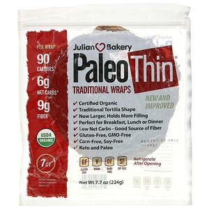 Julian Bakery, Organic Paleo Wraps, 7 Wraps, 7.7 oz (224 g) - HealthCentralUSA