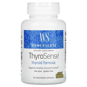 Natural Factors, WomenSense, ThyroSense, Thyroid Formula, 60 Vegetarians Capsules - HealthCentralUSA