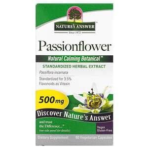 Nature's Answer, Passionflower, 500 mg, 60 Vegetarian Capsule - HealthCentralUSA