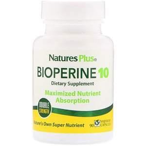 Nature's Plus, Bioperine 10, 90 Vegetarian Capsules - HealthCentralUSA
