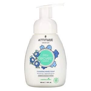 ATTITUDE, Little Leaves Science, Foaming Hand Soap, Blueberry, 10 fl oz (295 ml) - HealthCentralUSA