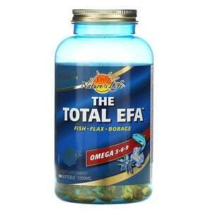 Health From The Sun, The Total EFA, Omega 3-6-9, 1,200 mg, 180 Softgels - HealthCentralUSA