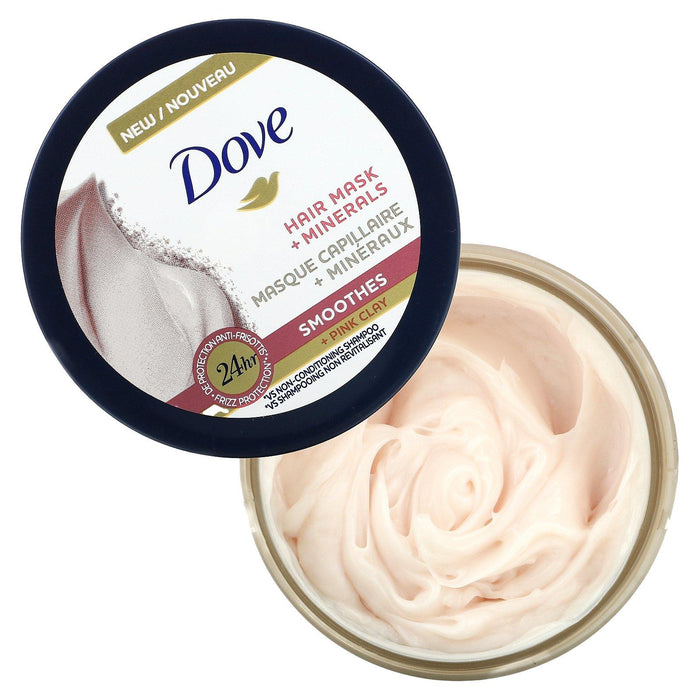 Dove, Hair Mask + Minerals, Smoothes + Pink Clay, 4 oz (113 g) - HealthCentralUSA