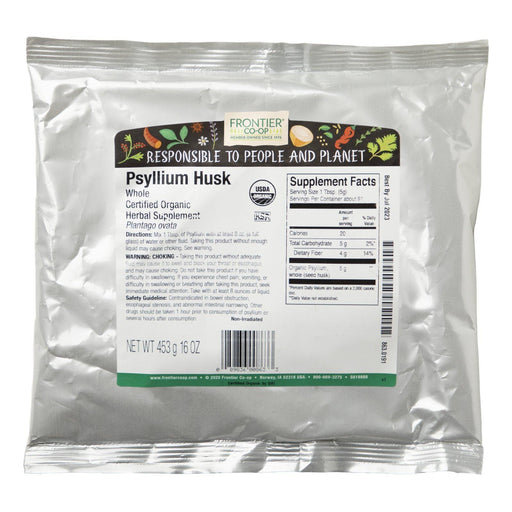 Frontier Natural Products, Whole Psyllium Husk, 16 oz (453 g) - HealthCentralUSA