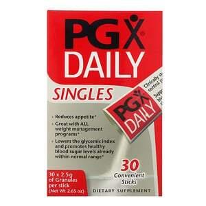 Natural Factors, PGX Daily, Singles, Unflavored Granules, 30 Sticks, (2.5 g) Each - HealthCentralUSA