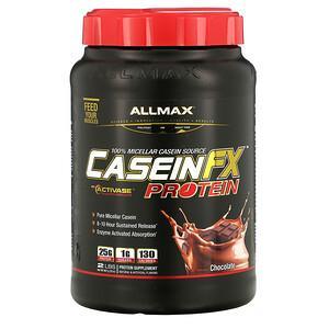 ALLMAX Nutrition, CaseinFX, 100% Casein Micellar Protein, Chocolate, 2 lbs. (907 g) - HealthCentralUSA