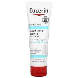 Eucerin, Advanced Repair Foot Creme, Fragrance Free, 3 oz (85 g) - HealthCentralUSA