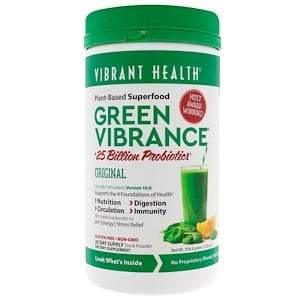 Vibrant Health, Green Vibrance +25 Billion Probiotics, Version 16.0, 12.5 oz (354.9 g) - HealthCentralUSA