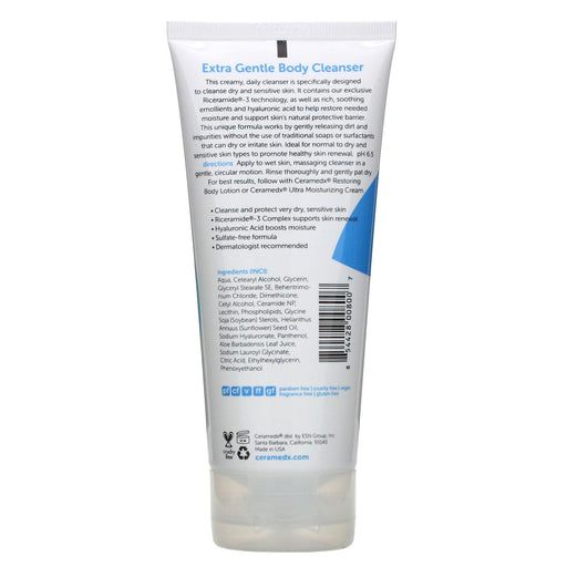 Ceramedx, Extra Gentle Body Cleanser, Fragrance Free, 6 fl oz (177 ml) - HealthCentralUSA