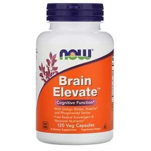 Now Foods, Brain Elevate, 120 Veg Capsules - HealthCentralUSA