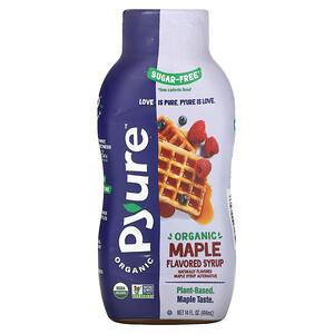 Pyure, Organic Maple Flavored Syrup, Keto, 0 Sugar, 14 fl oz (414 ml) - HealthCentralUSA