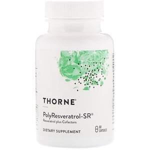 Thorne Research, PolyResveratrol-SR, 60 Capsules - HealthCentralUSA