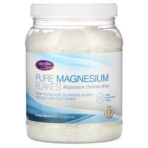 Life-flo, Pure Magnesium Flakes, Magnesium Chloride Brine, 2.75 lb (44 oz) - HealthCentralUSA