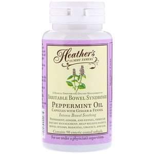 Heather's Tummy Care, Peppermint Oil, Irritable Bowel Syndrome, 90 Enteric Coated Softgels - HealthCentralUSA