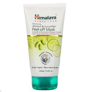 Himalaya, Peel-Off Beauty Mask, For All Skin Types, Almond & Cucumber, 5.07 fl oz (150 ml) - HealthCentralUSA